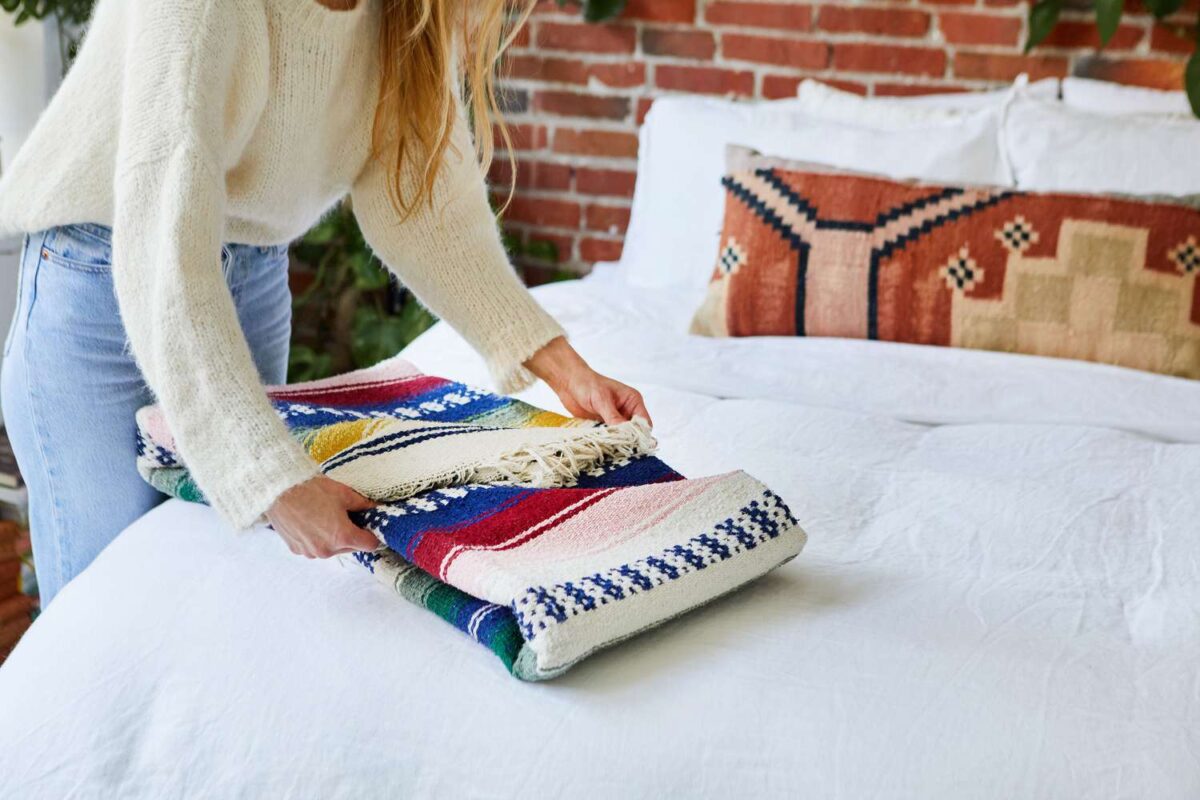 How to Fold a Blanket Into a Pillow